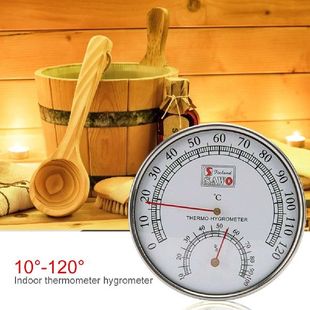 Hygrometer for Steel Sauna Room Thermometer 極速Stainleshs