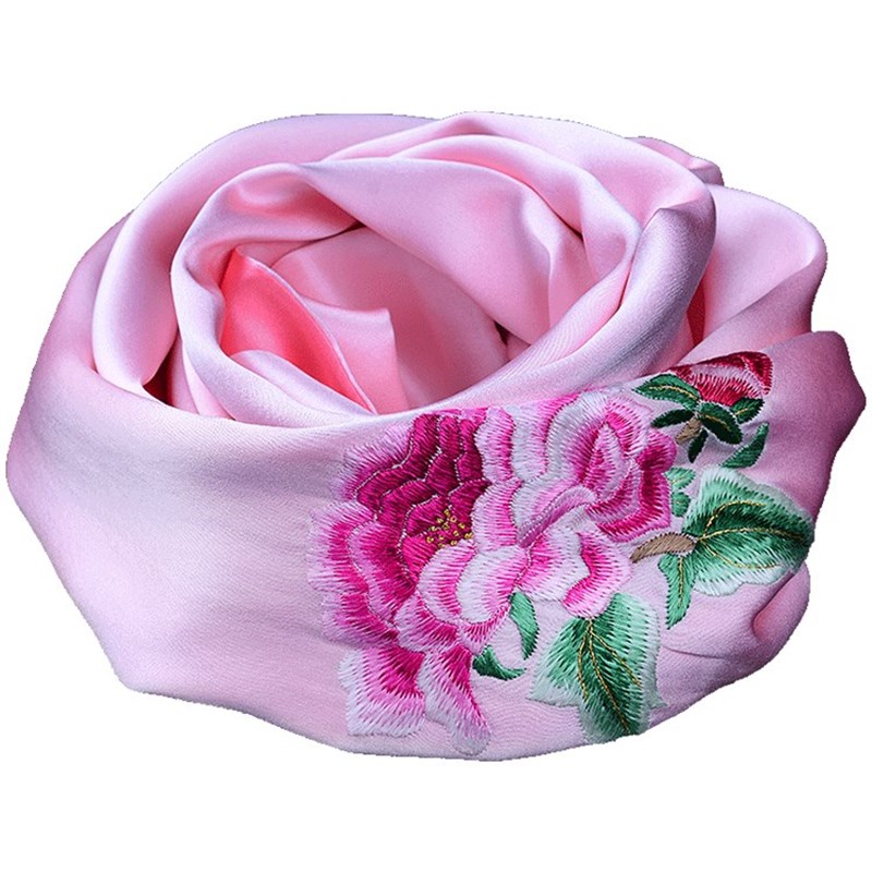 极速蜀绣围巾手工刺o绣丝巾中国特色礼物送老外的成都纪念品中国