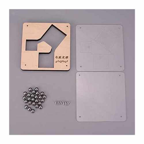 极速大促-科技制作小q发明勾股定理模型小学生简单手工拼装作品实