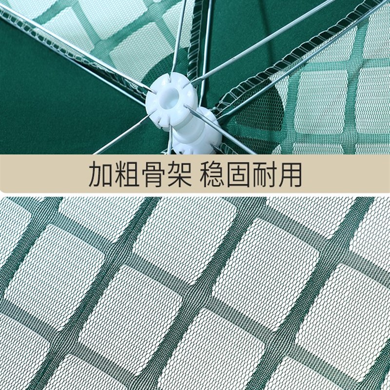 极速照菜的罩子防苍m蝇网罩餐桌罩笼可折叠能洗夏季厨房防蚊虫饭