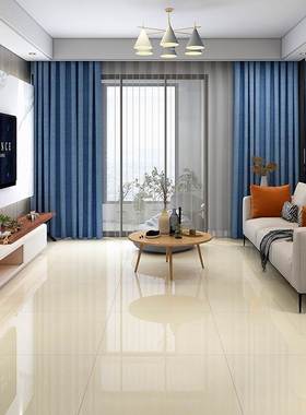 极速黄白色普拉提瓷砖800x800z客厅地砖600x600玻化砖防滑地板砖