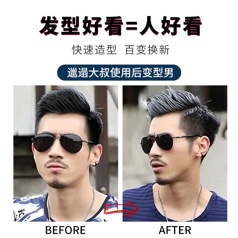 极速XUANGU奶奶灰发泥造型发蜡一次性彩色X发泥男女可用