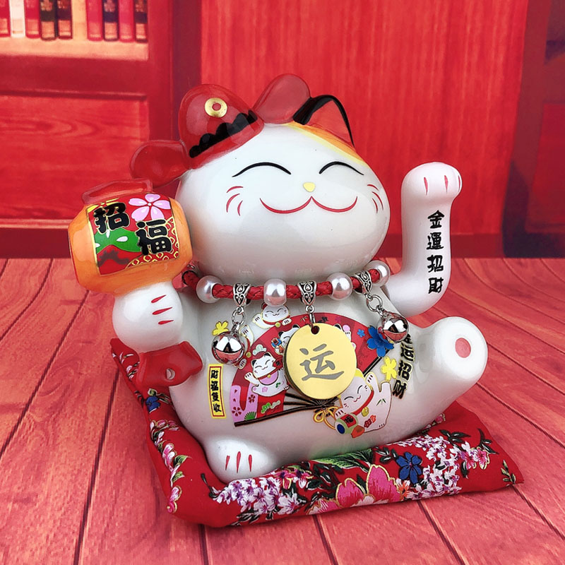 极速世界欠我一个初恋 邢运同款招财猫小摆件N自动招手 桌面电动