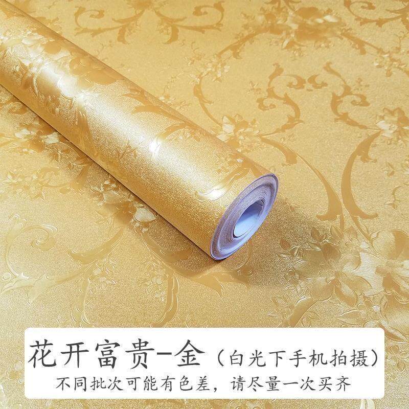 极速pvc欧式温馨卧室改造壁纸加大加宽90厘米墙Q纸自粘防水防潮宽