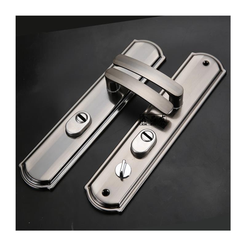 极速不锈钢防盗门锁家用通用型把手入户门M锁进户大门拉手面板配