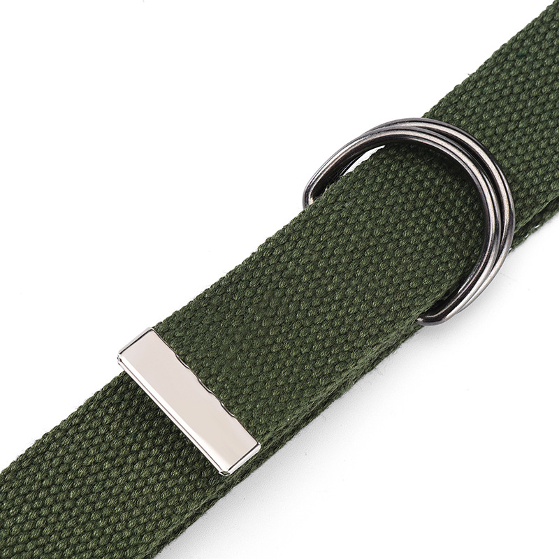 极速加长双c环扣帆布腰带男士皮带女韩版青少年牛仔裤带军训学生
