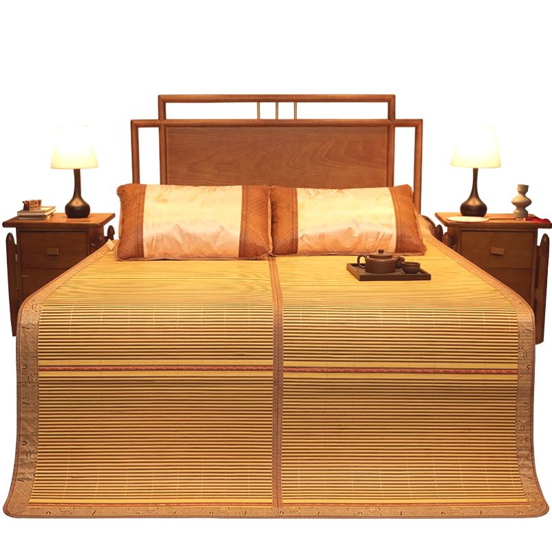 极速夏天床d上凉席竹子冰凉床垫可折叠家用1.5米1.8米双面夏季席