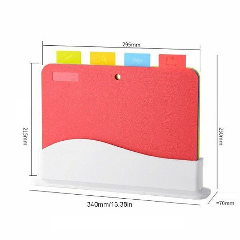 极速4Pcs/Set Kitchen Cuttinxg Board Multifunctional Plastic
