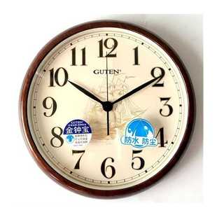 极速金钟宝挂钟大号防水浴室挂钟游泳池L厨房防雾防水铃木机芯钟