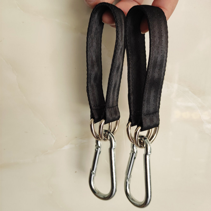 速发荡秋千配件吊绳吊椅搭配吊篮单杠挂带带子挂钩弹簧钩连接绳悬