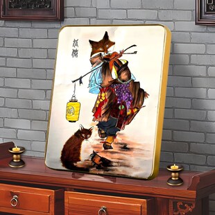 速发东北五大仙家胡黄常蟒白柳灰挂摆客厅堂屋供奉面桌画台摆件