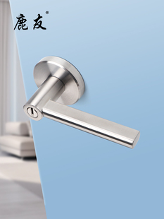 304不锈钢防火门三杆式执手锁家用卫生间过道消防门带钥匙防火锁