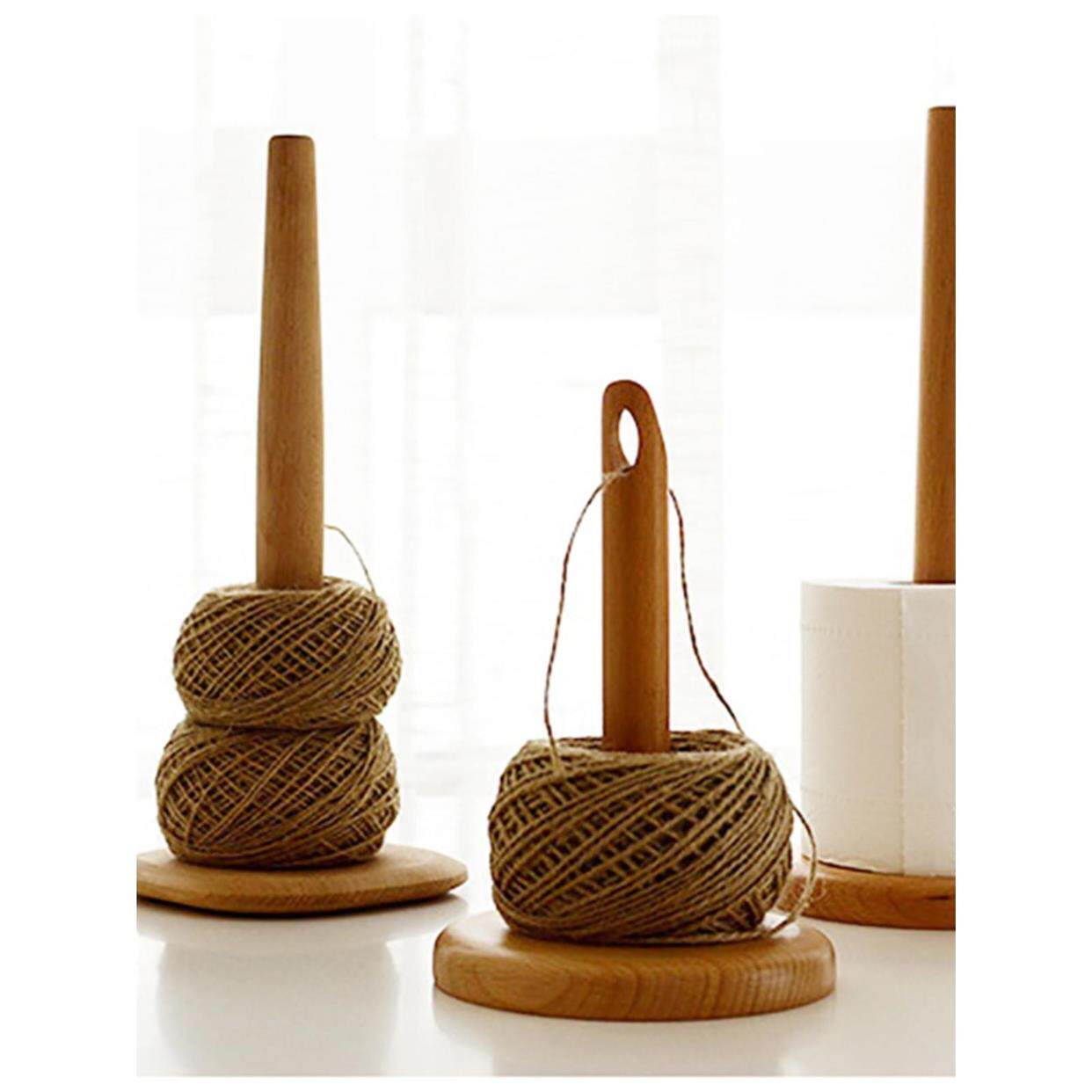 毛线转轴毛线轴转动收纳层架神器能转木制圆柱旋转支架手工线