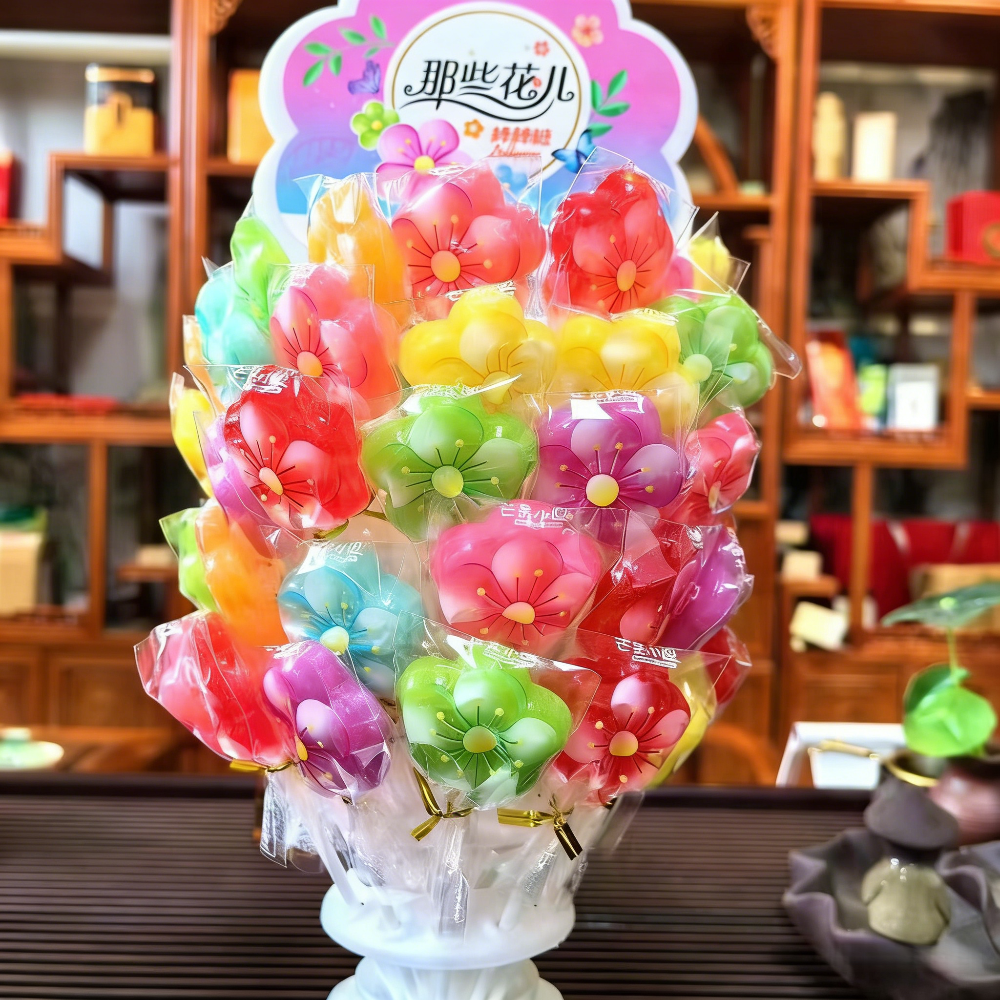 年货过年儿童糖网红切片糖果水果味棒棒糖散装批发小零食酸酸喜糖