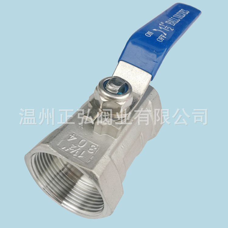 厂家现货316不锈钢1000WOG阀门内螺纹一片式DN50球阀2寸单片式阀