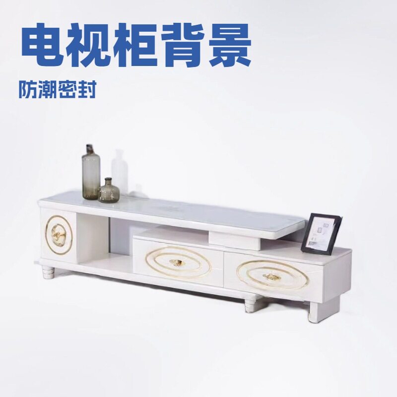 欧式圆角茶几简约现代电视柜茶几组合钢化玻璃茶几小户型茶桌客厅