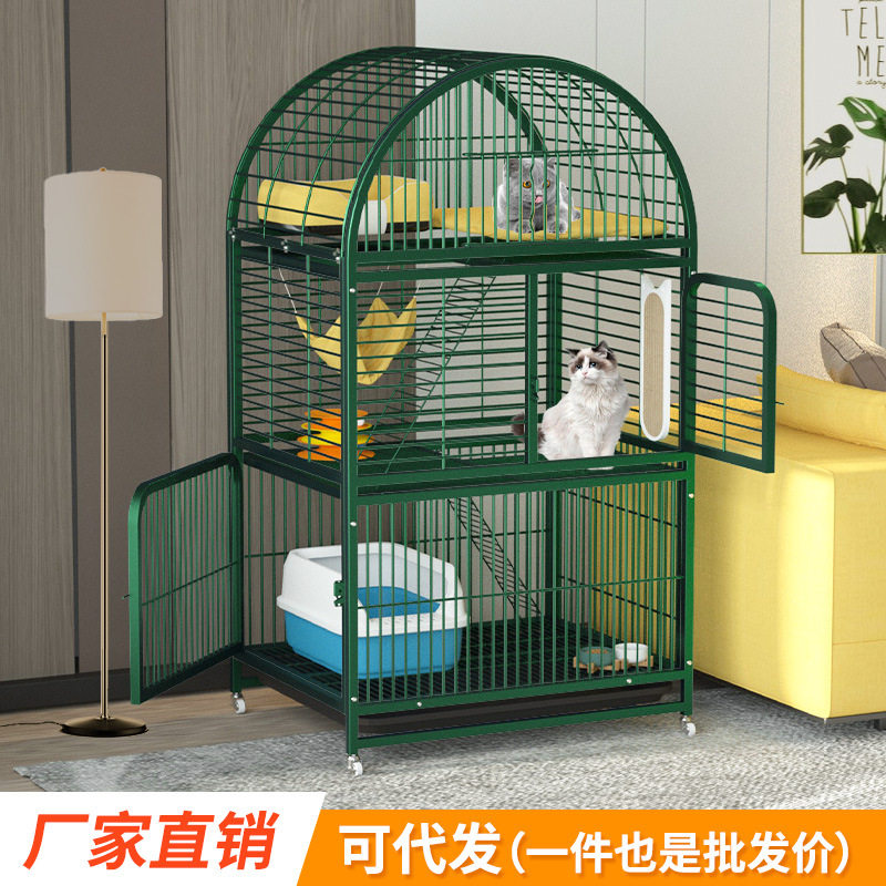 猫笼子批发家用室内超大自由空间猫咪别墅猫窝猫屋两层猫舍两层