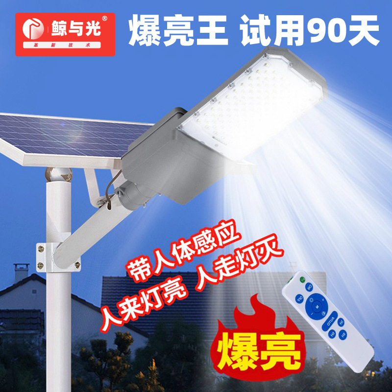 新农村太阳能路灯分体户外防水LED感应SolarLight光控太阳能板
