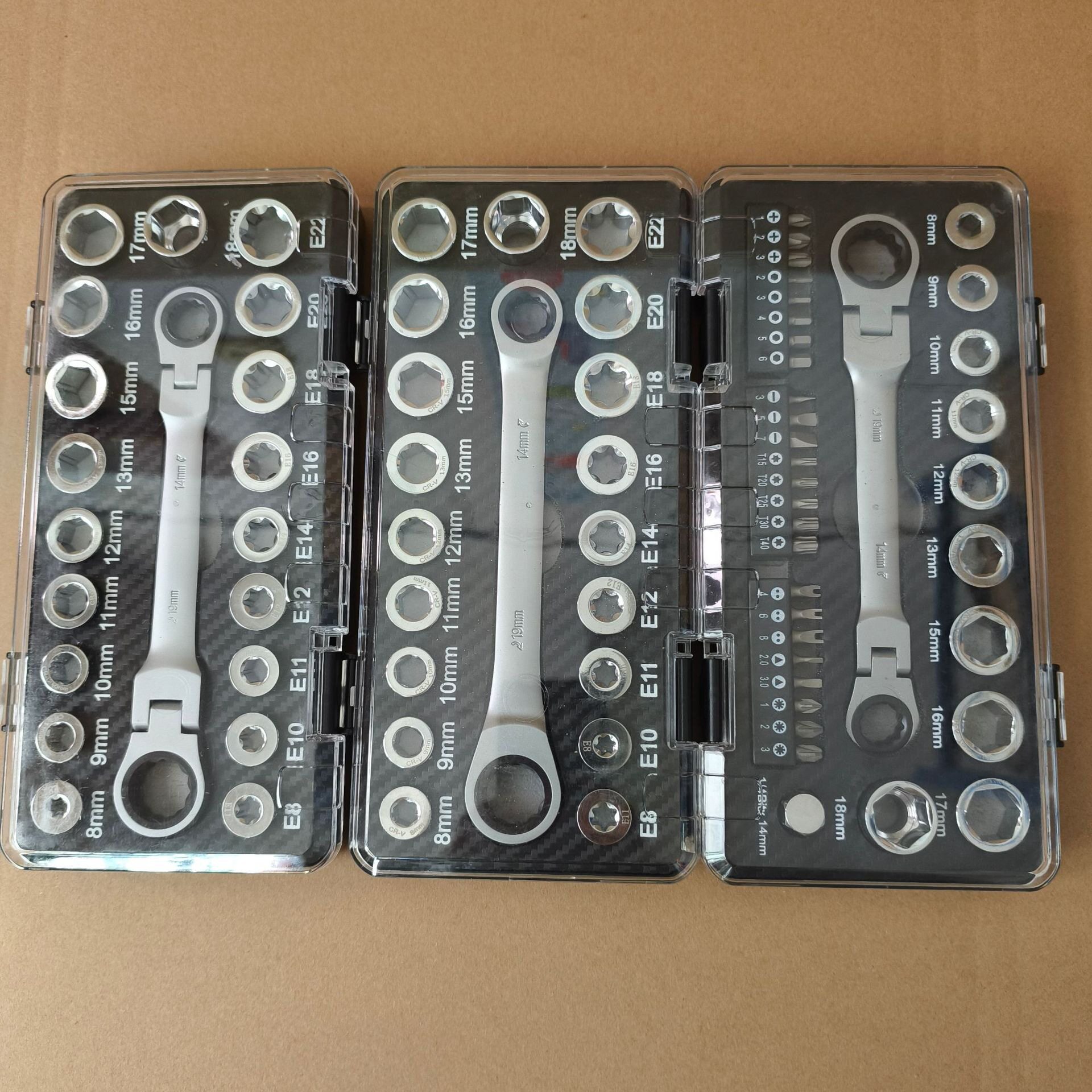 棘轮扳手组套套筒螺丝批组套亚马逊ebay工具热销款多功能双向棘轮