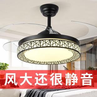 厂餐厅吊灯风扇灯客厅卧室挂灯带电扇一体两用灯吸顶吊顶蓝牙吊扇