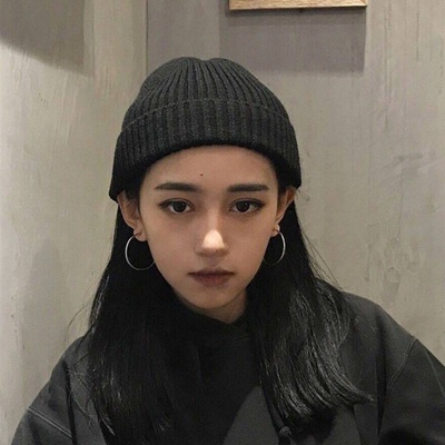 速发Korean ins melon skin Hat Winter versatile solid color k