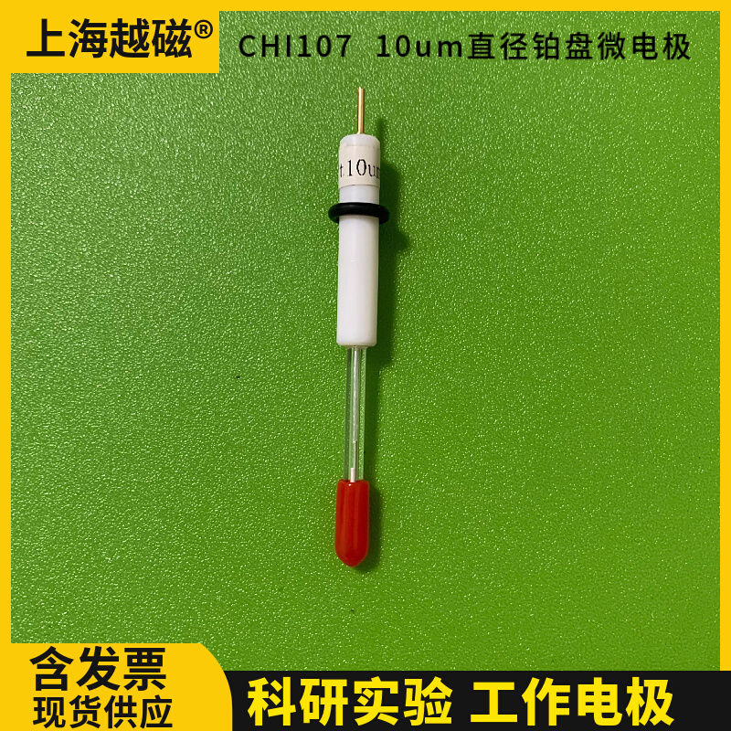 上海辰华CHI107 10um直径铂盘微电极 CHI107铂盘微电极工作电极