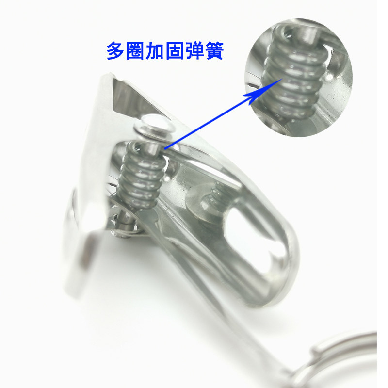 热销窗帘挂圈挂钩 304不锈钢圈 C窗帘扣 环带环窗帘夹子 晾衣夹