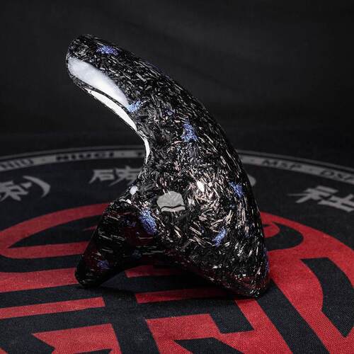 热销小牛m+/U+/N1/NQI九号改装C锻造碎碳蓝箔碳纤维185开档GP前挡