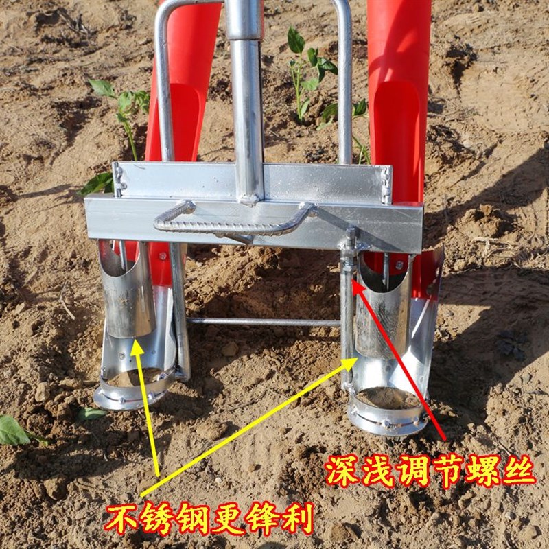 热销辣椒栽苗神器新n款一次双行蔬菜玉米移栽机农用栽苗机种辣椒