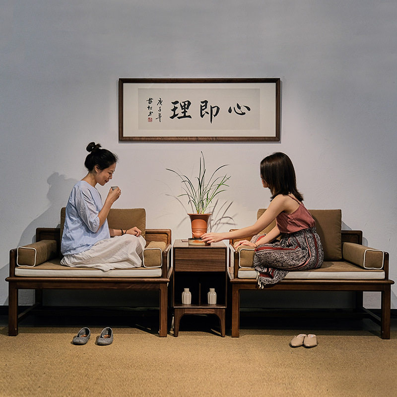 有清堂沙发椅黑胡桃实木客厅单人位罗汉床家具胡桃木全实木纯实木,电子元器件市场,电线扎带/束线带,淘宝优惠券,粉丝福利购,淘宝优惠卷