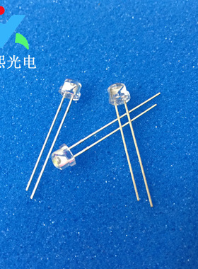 5MM草帽白发紫色led直插灯珠二极管 F5长脚紫灯 led紫光