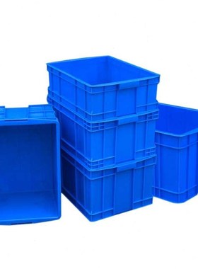 极速上柯aG6020塑料周转箱640X425X360mm工业整理箱收纳箱蓝色物