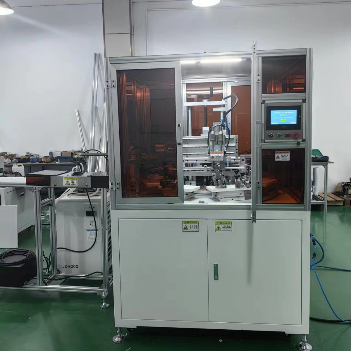 工厂供应口红粉盒丝印机 全自动润唇膏外壳印刷机 圆管丝网印刷机