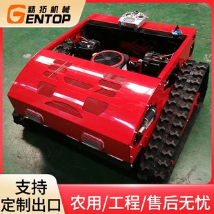 出口美国遥控割草机 家用果园智能割草机 堤坝爬坡履带式 除草机