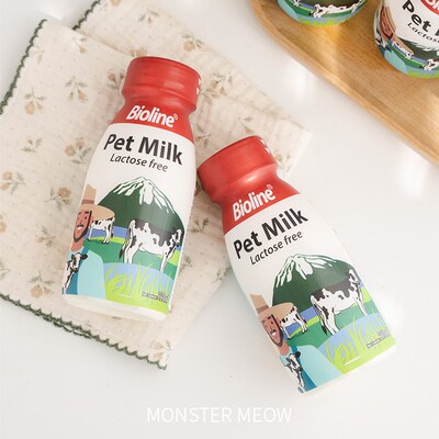 新品Biolinie宠物牛奶狗狗猫咪0乳糖全脂牛奶成猫幼猫营养补充补