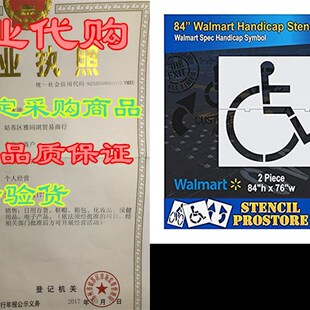 新品Retail Steincils - Walmart - 84 in Handicap (2 pc) Stenc