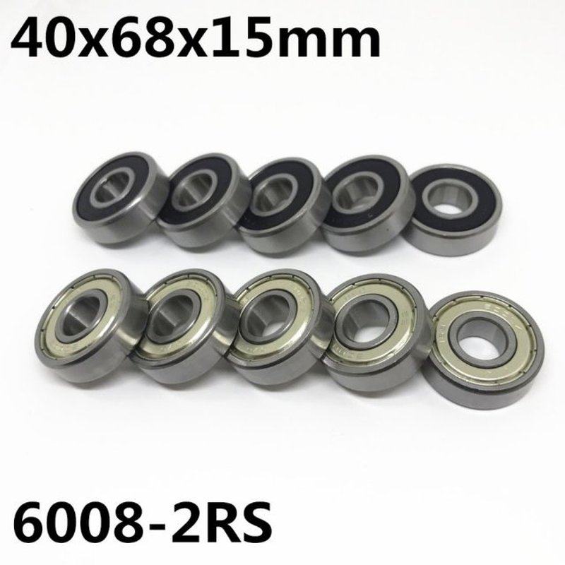 极速10pcs High quality 6008-2RS ball bearing 4Q0x68x15 mm de