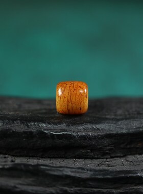 极速7mm油润包浆开片牦牛骨桶珠配珠藏式文玩佛珠手串diZy老料牛