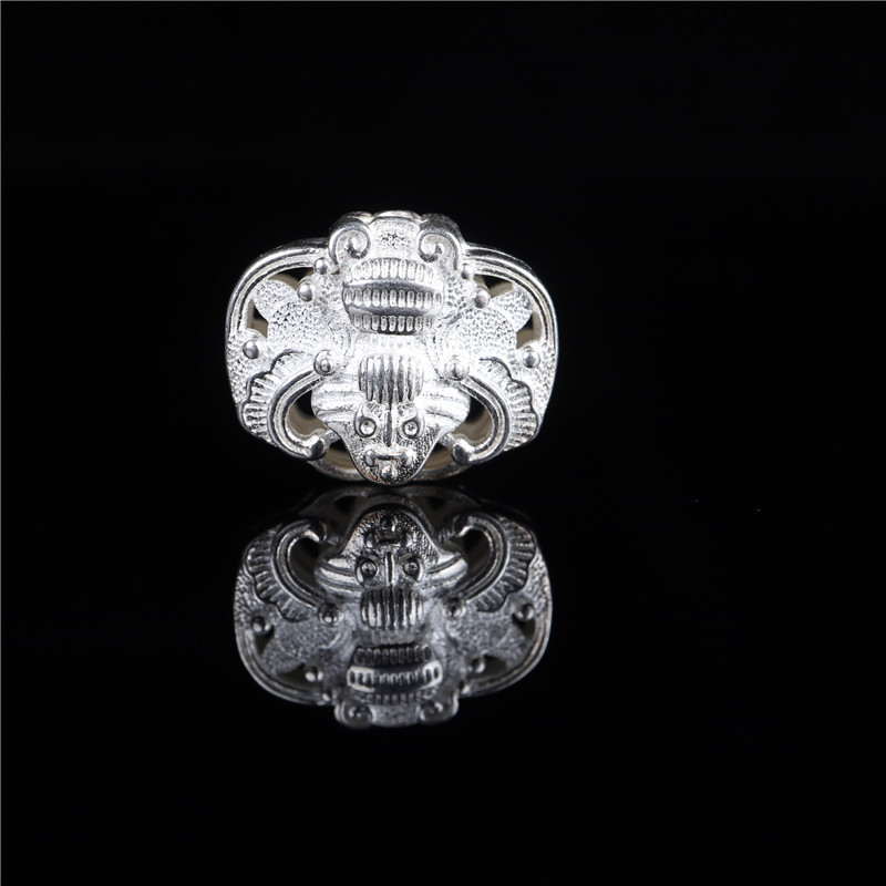 极速藏银白铜蝙蝠背云吊坠民族风文玩手串.DIY背云