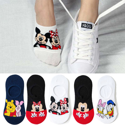 极速5 Pairs/Lot summer funny Cute women invisibleT Socks ani
