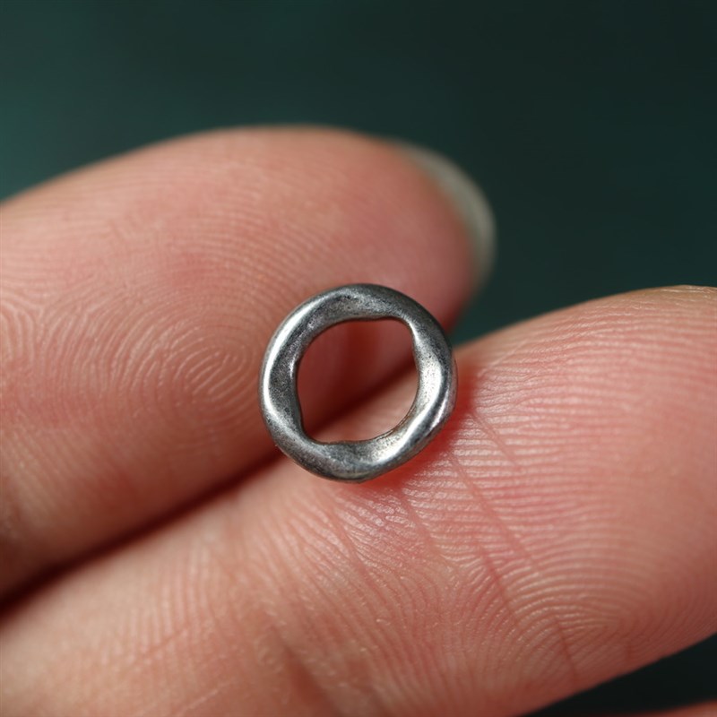 极速藏式手工天铁托甲记数挂环卡子隔珠配饰罕见铁质文Z玩老闭口