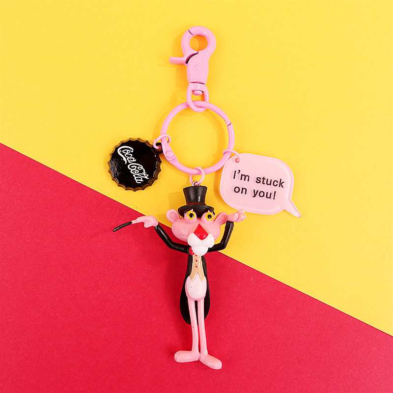 新品Cute pink naughty leopard Pink Leopard dolQl personality - 实物图