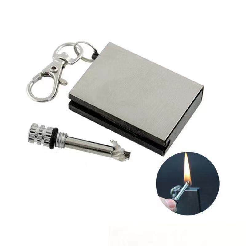 极速一辈子用不完的火柴打火机z万次火柴不锈钢多功能钥匙扣防风