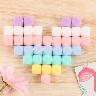 Silicone Beads DIY 14mm For Hmexagon lot 极速kovict 30Pcs