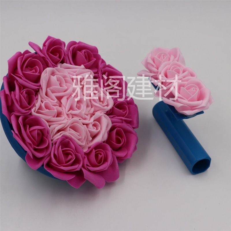 极速玫瑰花型拍艺术漆工具幻彩漆花朵刷子硅藻泥背V景墙造型刷艺