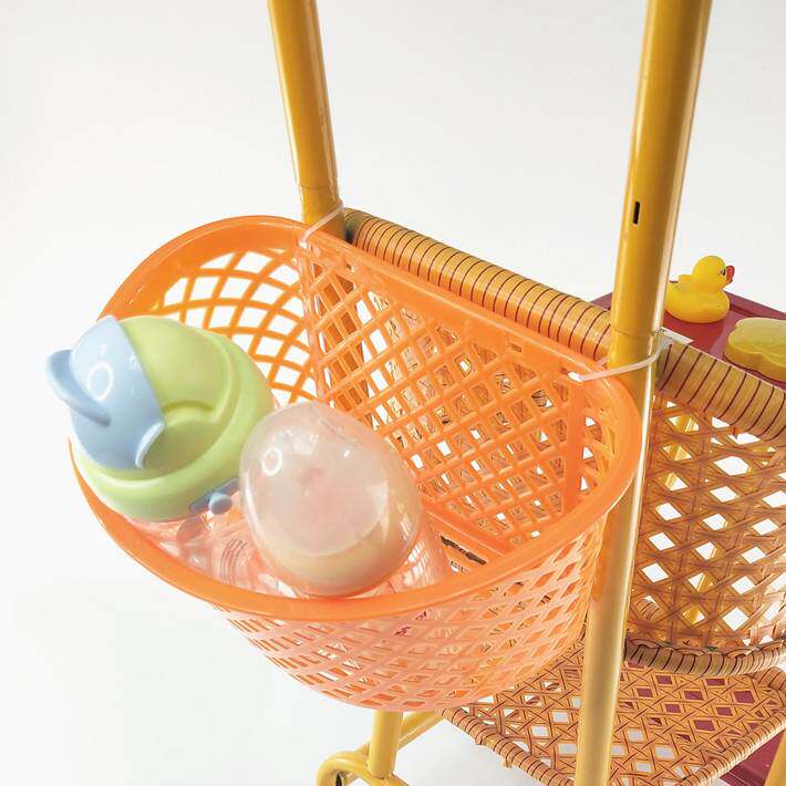 极速宝宝婴儿竹h藤推配件车藤椅储物篮手推车储物筐儿童藤编车篮