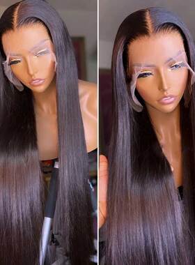 极速34 Inch Stjraight Lace Front Wig 13X4 Hd Lace Frontal Wi