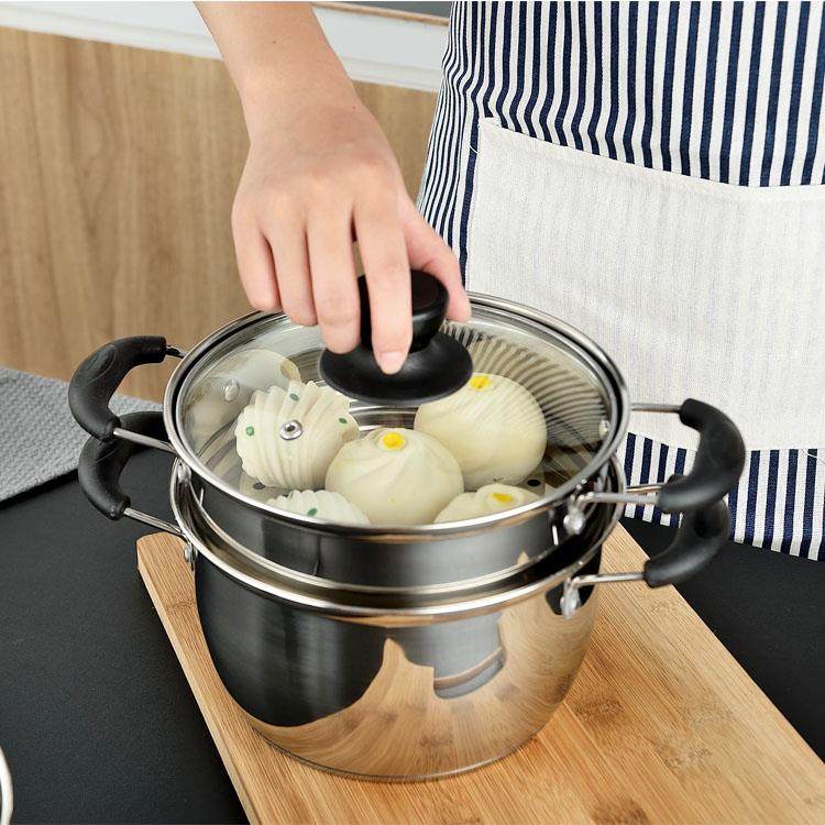 极速汤锅304不锈钢锅加厚复底锅不沾锅煲汤N涮肚锅深炖锅电磁炉用