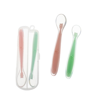 极速匙子 童 婴儿 矽胶s儿子宝宝硅 胶软汤匙头辅勺 新生儿软汤匙