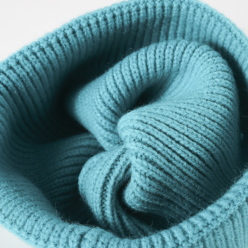 极速男女潮百搭毛j线帽韩版冷帽包头帽针织帽秋冬保暖堆堆黑色帽